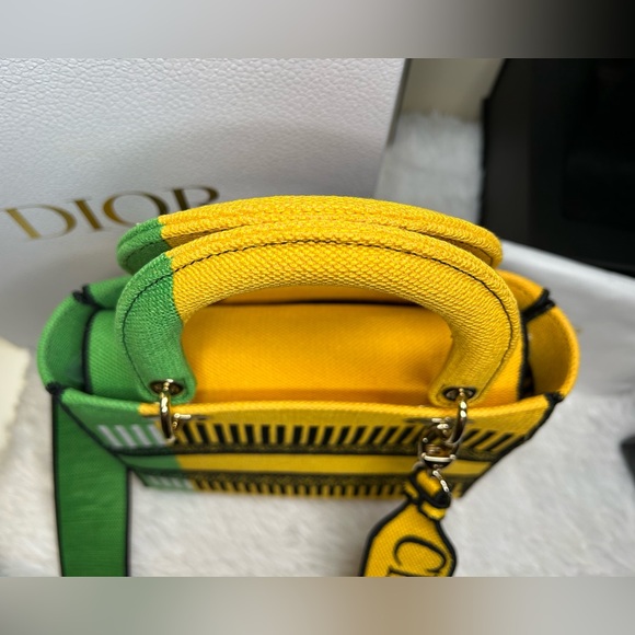 ❌SOLD!🔥NEW! RARE! DIOR•Lady Dior Medium Flower Pop D-Lite Bag - Picture 8 of 13